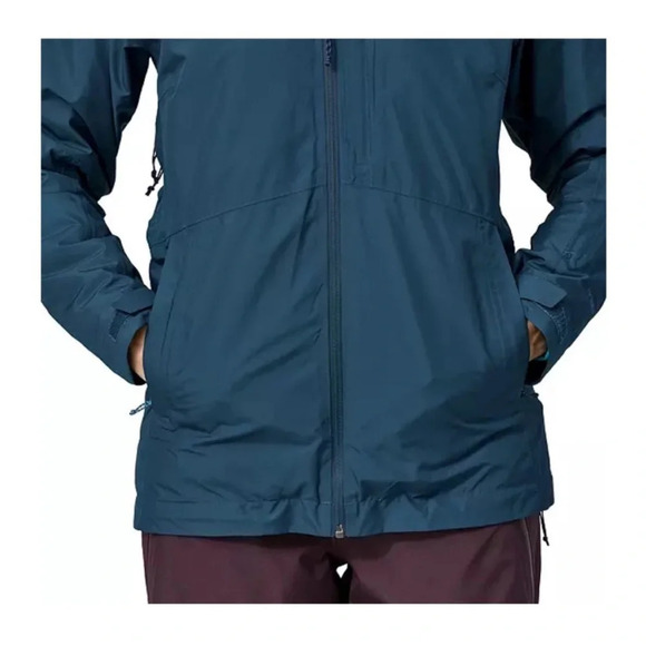 Patagonia Women's L Large 3-in-1 Powder Town Jacket Blue Ski Snowboard NWT - Picture 13 of 15